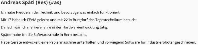 einfaches Editieren
